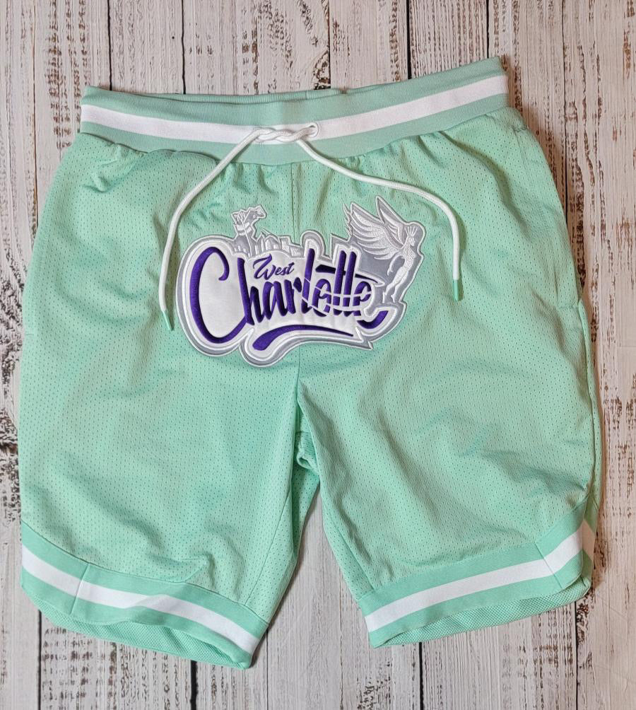 Clt Embroidered Basketball Shorts