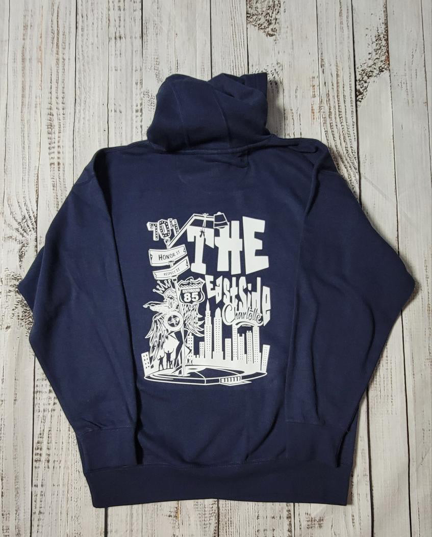 CLT PRINTED HOODIE (FRONT AND BACK) (Big & Tall)