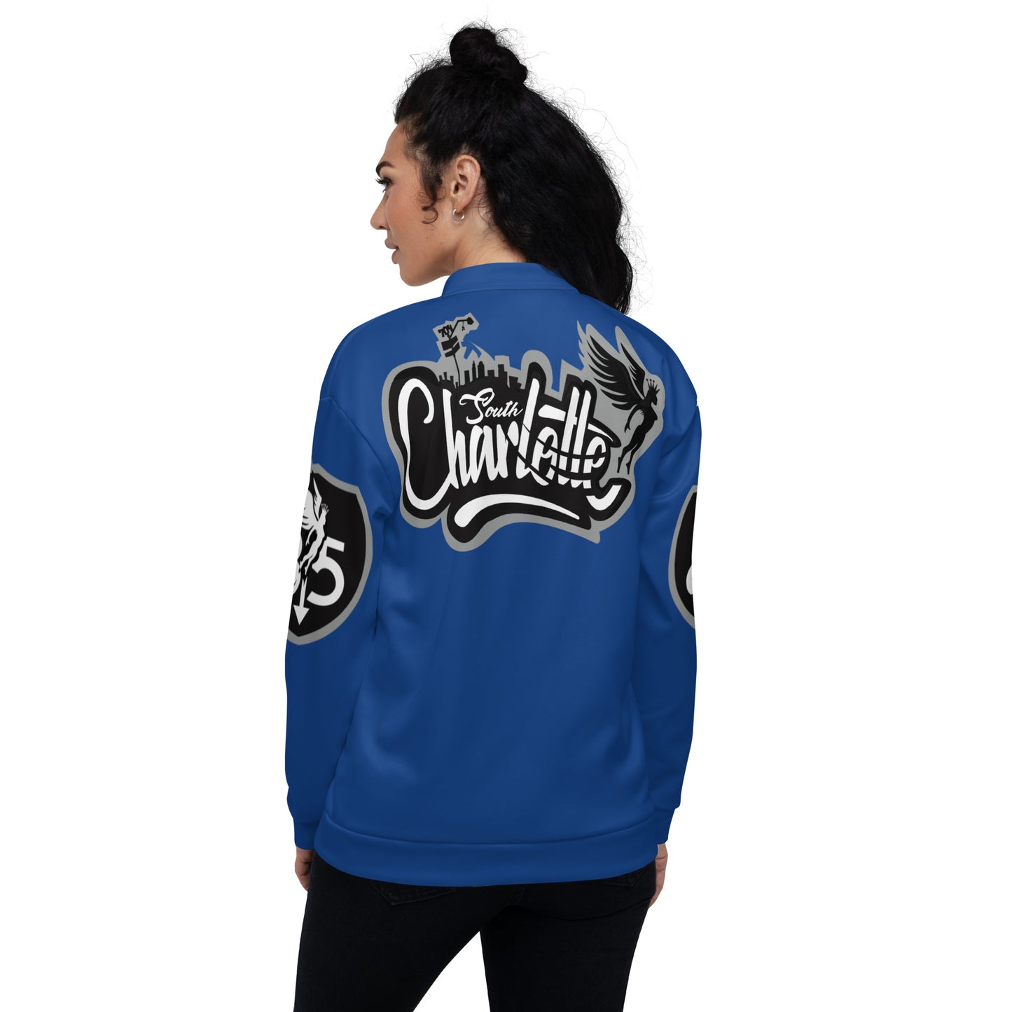 South Blue Unisex Bomber Jacket